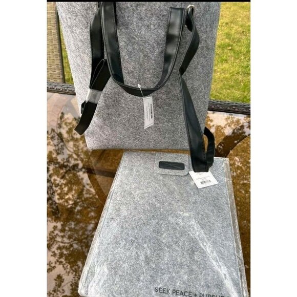 Faithworks Convertible Inspirational Felt Backpack & La Light Gray,Bag - Picture 8 of 8